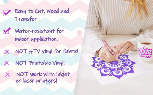 TeckWrap Glitter Adhesive Craft Vinyl - Image 5