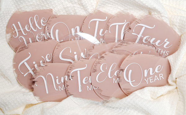 Acrylic Baby Milestone Discs